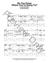 Do You Know Where You're Going To? Guitar and Fretted sheet music cover